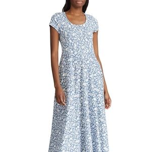 NWT Chaps Printed Dress Sz M